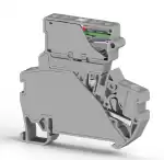 0.0.0.3.07299, Клеммник пруж.б/зажим. (Push in) с держ.пред.(5х25) с инд. 24VDC, 4 мм.кв. (серый); PYK 4SLD 24VDC (5x25)
