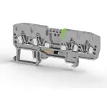 0.0.0.3.26619, Клеммник пружинный 4-х выводной, с индикацией 110 VAC, 2,5 мм.кв., (серый); YBK 2,5 CLD 110VAC