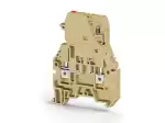0.0.0.3.55610, Клеммник с держ. предохр. (5х20, 5х25), откид.картридж, с индикацией 220VAC, на DIN-рейку, 4 мм.кв., (бежевый); ASK 3MLD 220VAC 