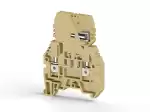0.0.0.3.62000, Клеммник с размыкателем (съём.картридж), на DIN-рейку, 4 мм.кв., (бежевый); ASK 3FB