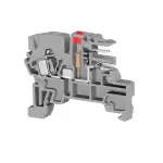 0.0.0.3.64027, Клеммник пружинный с разъёмом, с индикацией 220 VAC, на DIN-рейку, 2,5 мм.кв., (бежевый); PCY 2,5L