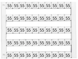 0.0.0.5.05056, DY5,Горизонтальная маркировка  (801…850), DY5, 1 пластина - 50 шт.