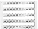 0.0.0.5.05021SMR, DY5,Горизонтальная маркировка  (11...20), DY5,  1 шт = 10 шильдиков (упаковка 50 шт.)