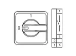 0.0.0.8.00079, CS120063E; Аварийные Переключатели Двухпозиционные (0-1); 3 FAZ 120 A 90° (MOQ 1000)