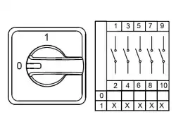 0.0.0.8.00099, CS120273E; Аварийные Переключатели Двухпозиционные (0-1); 5 FAZ 120 A 90° (MOQ 1000)