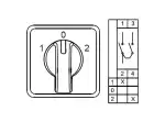 0.0.0.8.00117, CS063051M; Трехпозиционные Переключатели  (1-0-2) ; 1 FAZ 63 A 60°