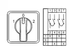 0.0.0.8.00123, CS025052S; Трехпозиционные Переключатели  (1-0-2) ; 2 FAZ 25 A 60°