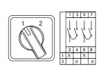 0.0.0.8.00218, CS080055L; Двухпозиционные Переключатели  (1-2); 2 FAZ 80 A 90° (MOQ 1000)