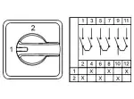 0.0.0.8.00229, CS120056L; Двухпозиционные Переключатели  (1-2); 3 FAZ 120 A 90° (MOQ 1000)