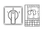 0.0.0.8.00245, CS040011M; Реверсивные переключатели для управления трехфазным двигателем (1-0-2); 3 FAZ 40 A 60°