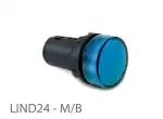 0.0.0.8.00712, LIND24 - M/B; Лампы сигнальные светодиодные - 24 В AC/DC (Синий)